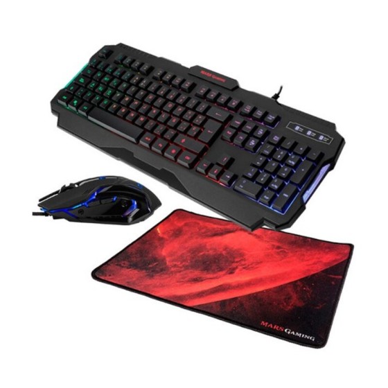 Pack Gaming Mars Gaming MCP118 USB 2.0 4000 dpi RGB 3 pcs (Portugais)