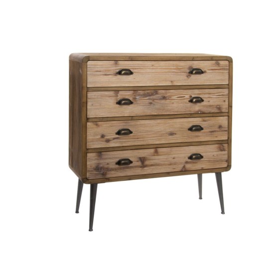 Commode DKD Home Decor Bois Métal (90 x 30 x 97 cm)