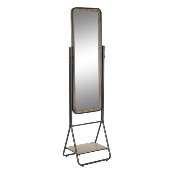 Miroir sur pied DKD Home Decor Etagère Métal Sapin (47 x 41 x 177 cm)