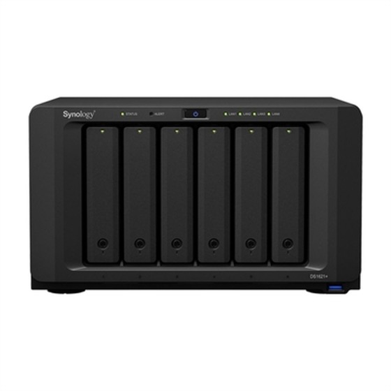 Stockage réseau Synology DS1621+ AMD Ryzen V1500B 25,2 db Noir 108 TB