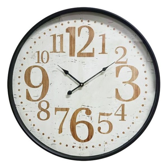 Horloge Murale Bois MDF/Métal (6 x 60 x 60 cm)