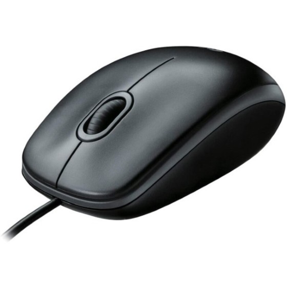 Souris avec Câble et Capteur Optique Logitech B100 Noir (Refurbished A)