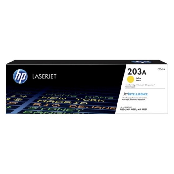 Toner original HP T203A Jaune