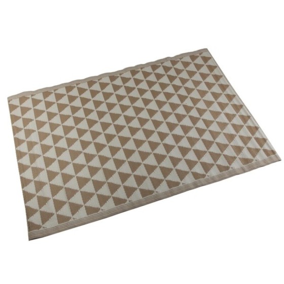 Tapis Triangle Beige polypropylène (120 x 1 x 180 cm)