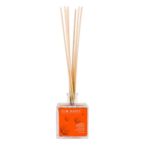 Bâtonnets Parfumés Mikado Canela Naranja Eco Happy S0584073 (95 ml)