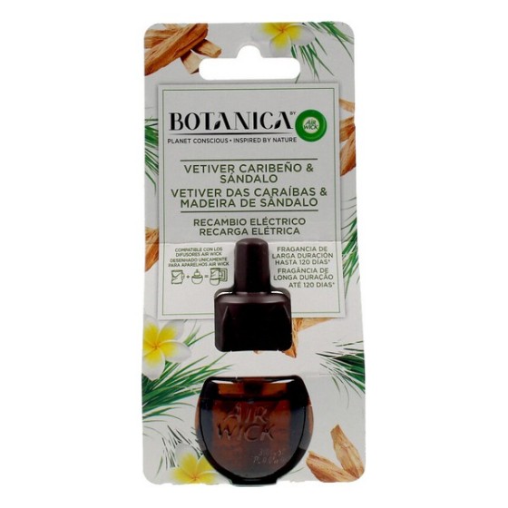 Recharges Pour Diffuseur Électrique Botanica Air Wick Caribbean Vetiver Santal