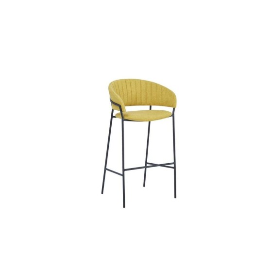 Tabouret DKD Home Decor Moutarde Polyester Métal (50 x 47 x 110 cm)