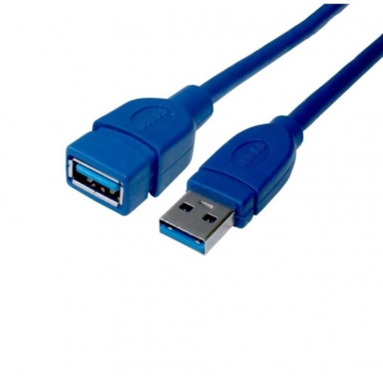 Câble USB 3.0 A vers USB A DCU Bleu (1,5 m)