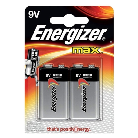 Batteries Energizer Max 6LR61 / 6LF22 (2 pcs)