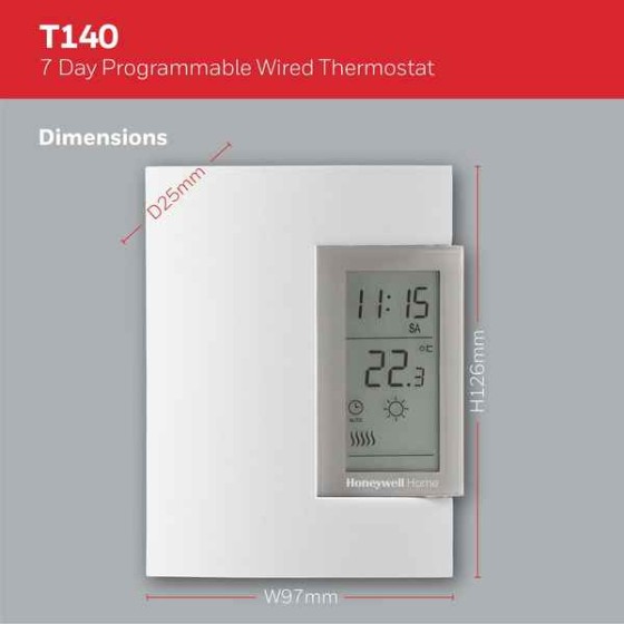 Thermostat Honeywell T140C110AEU Blanc (Reconditionné A+)