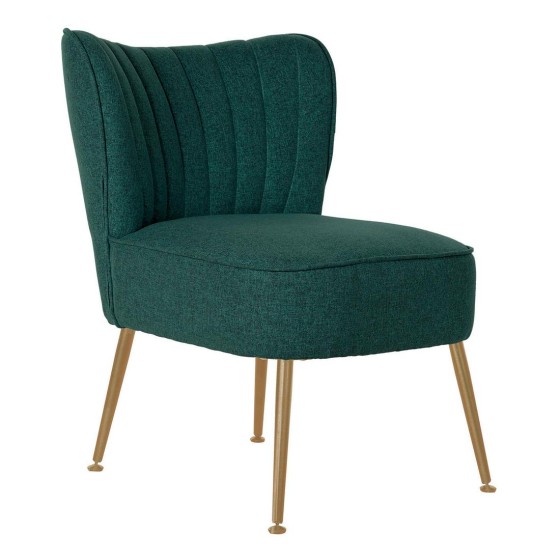 Fauteuil DKD Home Decor Vert Polyester Métal (55 x 64 x 72.5 cm)