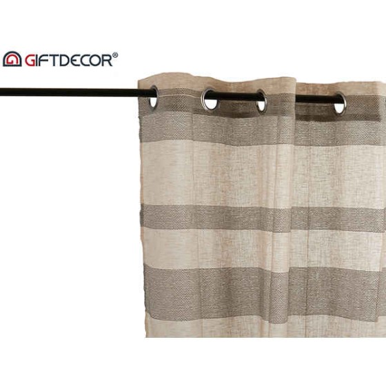 Rideaux Beige Gris (260 x 1...