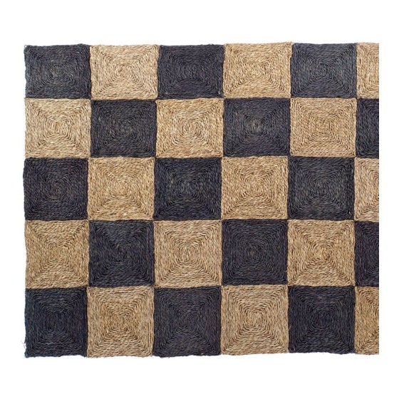 Tapis DKD Home Decor Carreaux Fibre Colonial (150 x 230 x 2 cm)