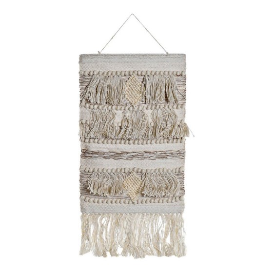 Décoration Suspendue DKD Home Decor Jute Coton Laine (51.5 x 2 x 118 cm)