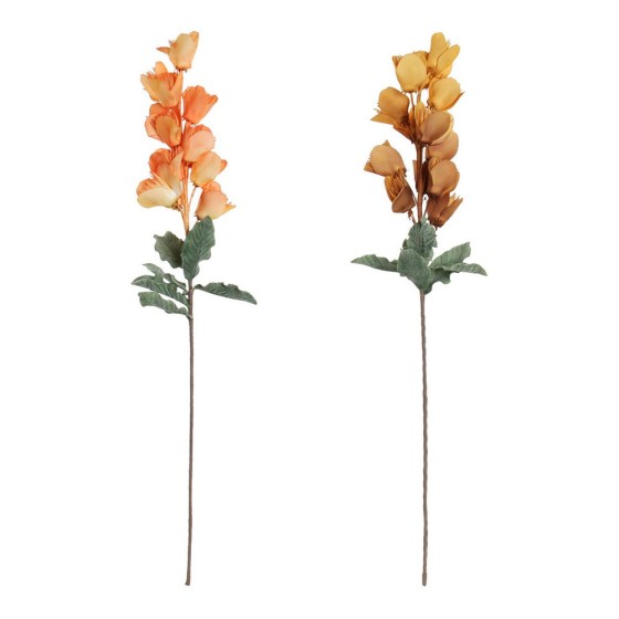 Bouquets DKD Home Decor Jaune Orange EVA (éthylène-acétate de vinyle) (2 pcs)