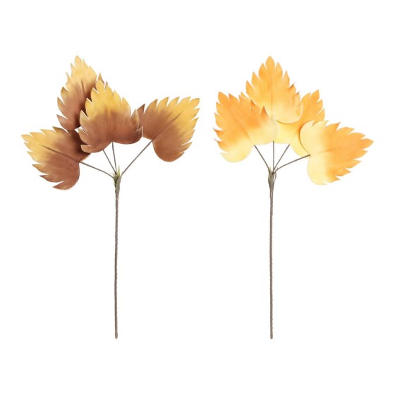 Bouquets DKD Home Decor Jaune Orange EVA (éthylène-acétate de vinyle) (2 pcs)