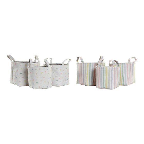 Set de basket DKD Home Decor Polyester (2 pcs)