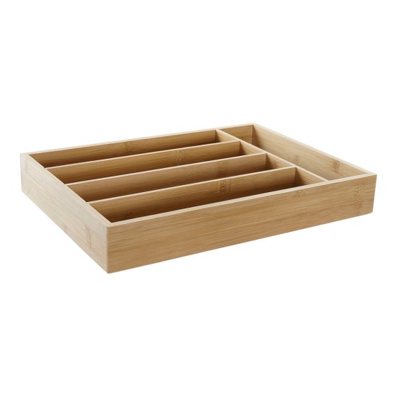 Range-couverts DKD Home Decor Bambou (35.5 x 25.5 x 5 cm)