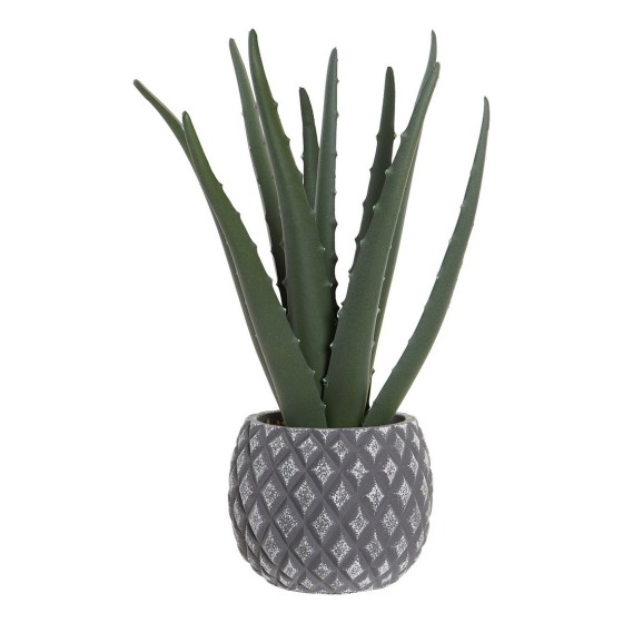 Plante décorative DKD Home Decor Aloe Vera Grès Polypropylène (PP) (19 x 19 x 31 cm)