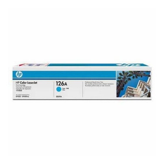 Toner original HP T126A Cyan