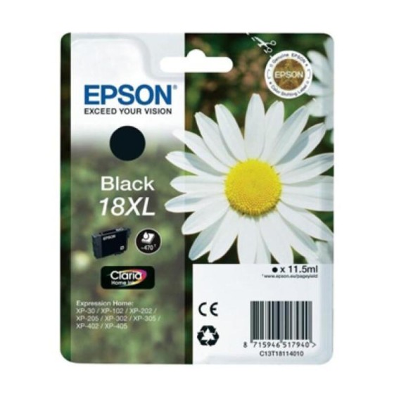 Cartouche d'encre originale Epson CLARIA T18XL Noir