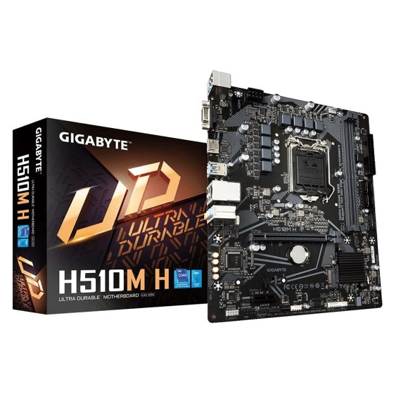 Carte Mère Gigabyte H510M H mATX LGA1200     Micro ATX  