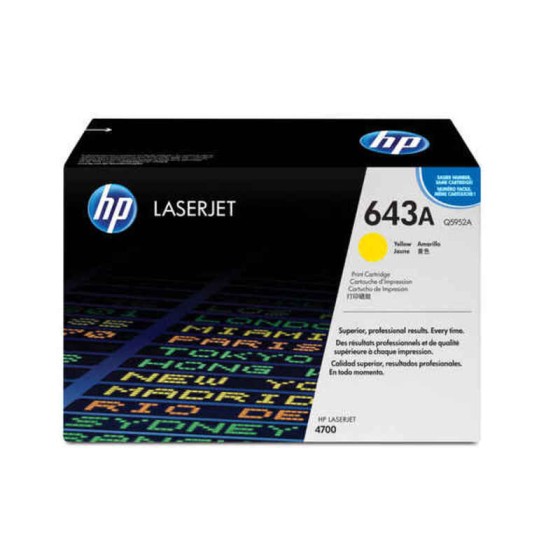 Toner original HP 643A Jaune