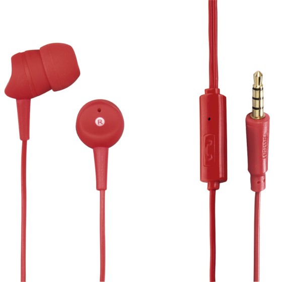 Casque Hama Technics BASIC4PHONE Rouge