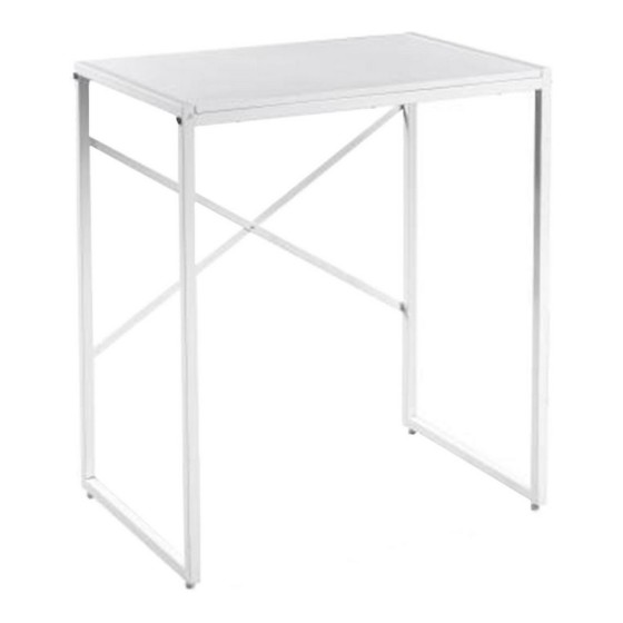 Bureau Métal Polycarbonate (46 x 68,5 x 75 cm)