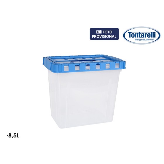 Boîte de rangement avec couvercle Double Transparent Anthracite (5 L)