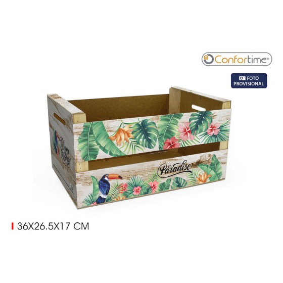 Boîte de rangement Confortime Paradise Brille Tropical (36 x 26,5 x 17 cm)