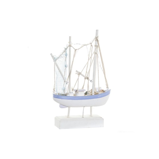 Figurine Décorative DKD Home Decor Bois Barco (19 x 5.5 x 29.5 cm)