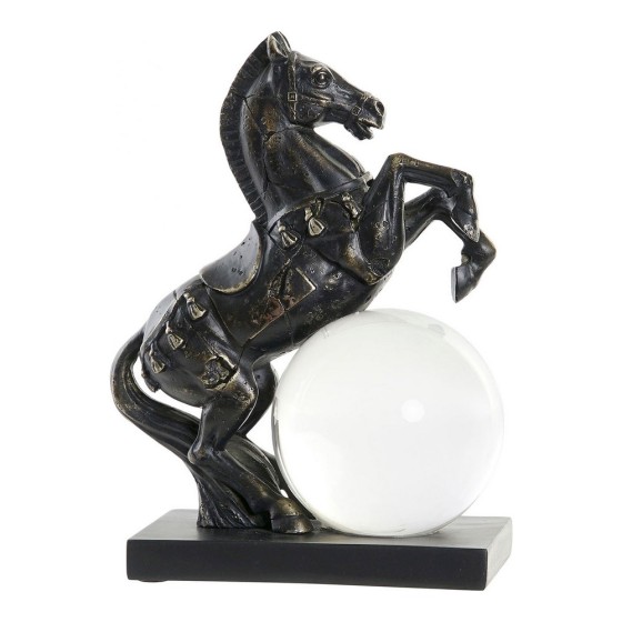 Figurine Décorative DKD Home Decor Résine Verre Cheval (20 x 11 x 26 cm)