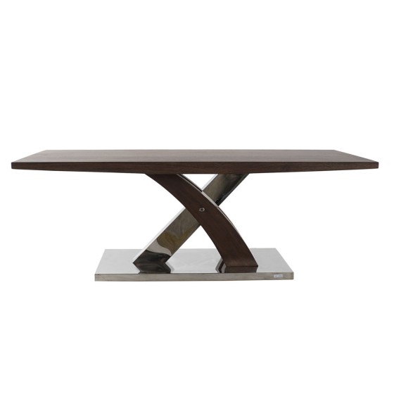 Table de Salle à Manger DKD Home Decor Bois Acier (120 x 60 x 43.5 cm)