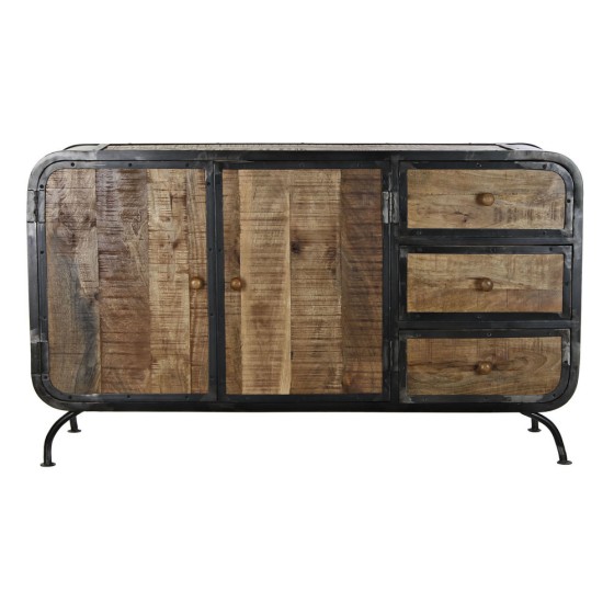 Buffet DKD Home Decor Métal Bois de manguier (140 x 43 x 80 cm)