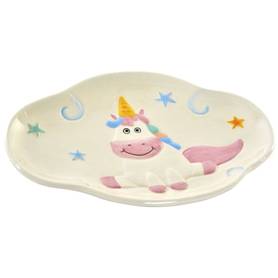 Vide-poches DKD Home Decor Licorne (24.5 x 18 x 2.7 cm)