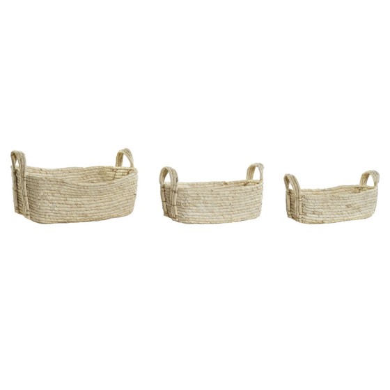 Set de basket DKD Home Decor Fibre Bali (36 x 26 x 14 cm) (3 pcs)